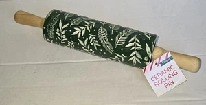 Target Bullseye’s Playground Floral Engraved Ceramic Rolling Pin | Wood Handles - Picture 1 of 1