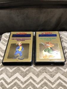 LOT 2 WALT DISNEY VHS LIMITED GOLD EDITION VHS AN OFFICER & A DUCK & GOOFY - Foto 1 di 4