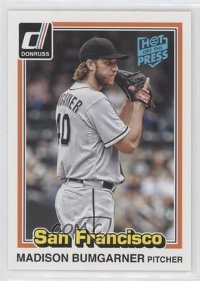 2015 Panini Donruss Inaugural 1981 Edition Hot Off the Press Madison Bumgarner - Image 1 of 2