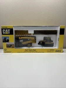 Cat Lexion 485 Combine & Challenger 75E Tractor Farm Set By Norscot 1/64 Scale - Picture 1 of 6