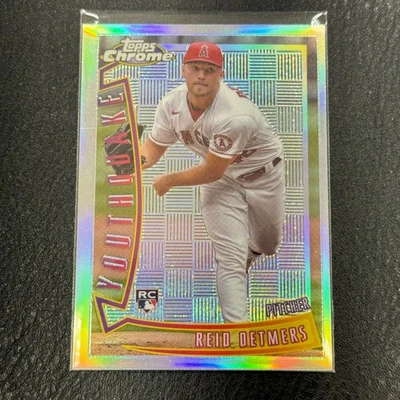 Reid Detmers 2022 Topps Chrome Youthquake Refractor Rookie RC HK 210 - Image 1 of 2