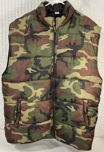 Chaleco acolchado Open Trails camuflado XXXL para hombre aislado cremallera frontal acolchado caza  - Imagen 1 de 7