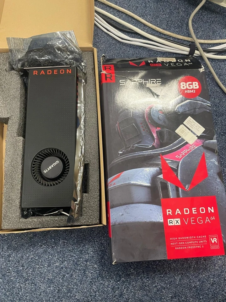 GIGABYTE AMD Radeon RX VEGA 56 GAMING OC (8GB) Graphic Card - GV-RXVEGA56-8GD-B - Image 1 of 3