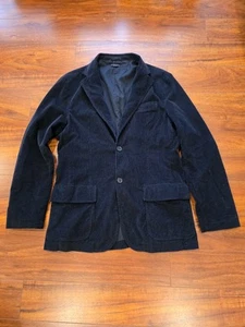 Sisley Men's Corduroy Blazer Size 52 Black - Picture 1 of 10