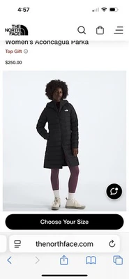 The North Face Women’s Acanagua Down Parka Black Size XL EUC - Image 1 of 4