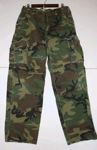 Chor Heavy Duty Baggy Camo Cargo Pants Size 32x32 Distressed Vintage Y2K - Picture 1 of 18