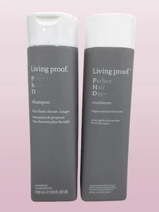 LIVING PROOF PERFECT HAIR DAY CHAMPÚ LIMPIADOR Y ACONDICIONADOR CON EL TIEMPO 8 OZ NUEVO SIN CAJA - Imagen 1 de 2