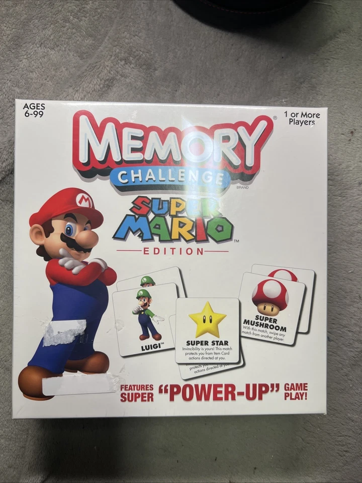 Super Mario Bros Edition Memory Challenge Game Sealed - Image 1 of 3