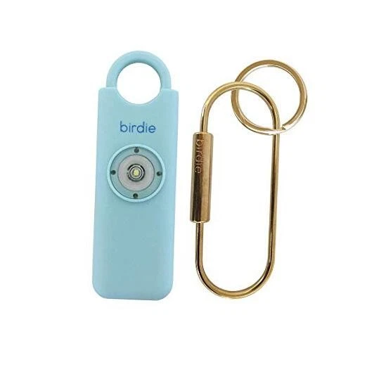 X2 She's Birdie Personal Safety Alarm With Flashing Strobe Light Aqua Blue