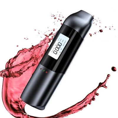 OLUBFDH Alcol Test Portatile Etilometro Digitale con Display LCD Misurazione Precisa e