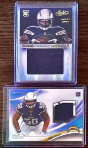 L-O-T OF 2 Manti Te’o Game Used Jersey Patch RC Rookie San Diego Chargers Relics - Picture 1 of 2