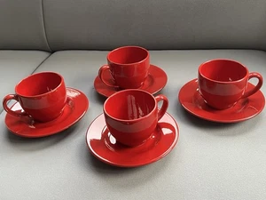 WAECHTERSBACH "Fun Factory" 4xTassenset rot/Top Zustand - Bild 1 von 5