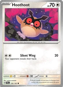 Hoothoot 126/162 SV05 Temporal Forces Pokemon 007733 - Picture 1 of 2