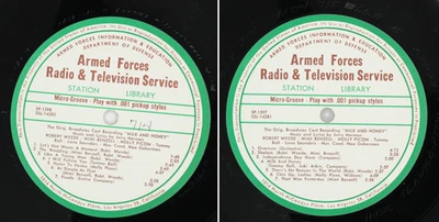 1962 AFRTS Milk & Honey Broadway Jerry Herman M Picon Armed Forces Transcription - Image 1 of 4