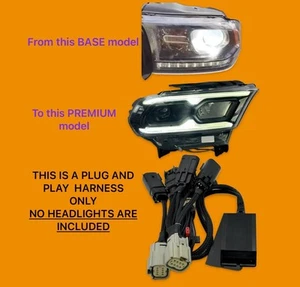 Dodge Durango 2014+ Base To 2021 + Premium Led Headlight Conversion Cables - Bild 1 von 1