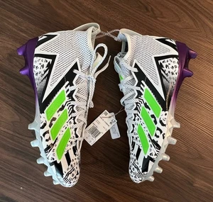 adidas Men’s Size 12 Freak 23 Mismatch Football Cleats Black/White/Green GW1750 - Picture 1 of 7