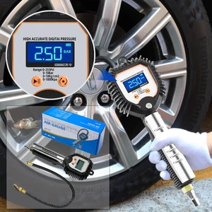 Digital Reifendruckmessgerät geeicht Luftdruckprüfer Reifenfüller Manometer-Auto - Bild 1 von 13