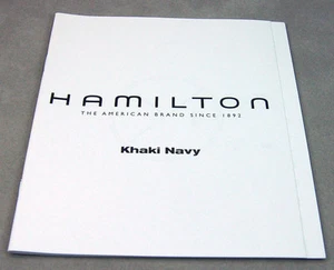 Hamilton Watch Book Khaki Navy Operating Instructions Booklet Manual - Picture 1 of 2