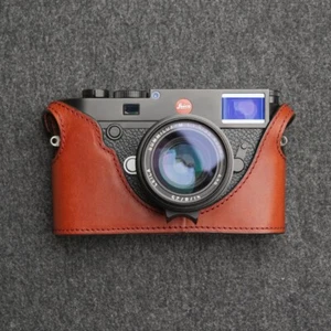 Real Leather Camera Bag Protect Case Cover Grip For Leica M10 M10-P M10P M-D - Picture 1 of 36