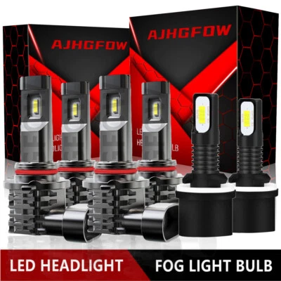 Combo de faros LED altos bajos y antiniebla 6000K bombillas 6x para GMC Envoy 2002-2009 Foto 1 de 4