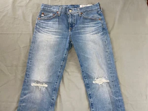 AG AG-ED Denim The Ex-Boyfriend Slouchy Slim Destroyed Jeans Size 24R - Picture 1 of 9