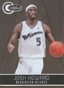 2010-11 Totally Certified Gold Wizards Basketball Card #146 Josh Howard/25
