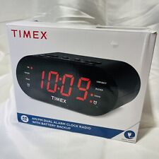 Timex T231B AM/FM Dual Alarm Clack Radio with Battery Backup Brand New