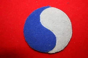 SUPER COPY WW1 US 29TH INFANTRY DIVISION PATCH FELT ON FELT - Picture 1 of 2