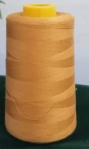 1 Spool 6000 Yards Gold High Quality Serger Sewing MachineThread Cone T27 S/2 - Picture 1 of 1