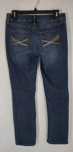 Natural Reflections Jeans Women's Size 4P Blue Cotton Blend Straight Denim - Picture 1 of 11