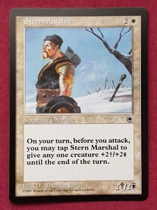 Magic The Gathering PORTAL STERN MARSHAL white card MTG - Picture 1 of 2