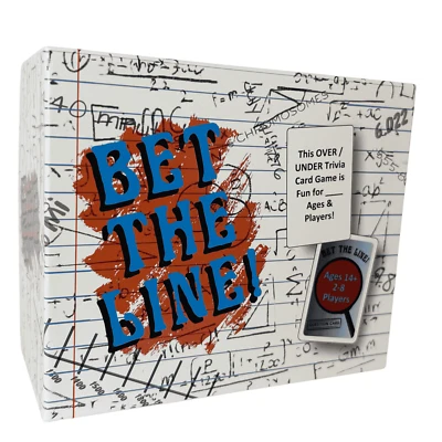 BET THE LINE! Trivia Card Game - Family Game Night - Party Social Game - 30 Min - Image 1 of 4