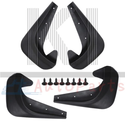 4PCS EVA Plastic Wearing Mud Flaps Splash Guards For Car Front & Rear Fender - Image 1 of 4