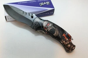 C. Jul. HERBERTZ Taschenmesser / Einhandmesser - SKULL - NEU & ovp - 595012