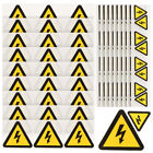 Electric Fence Warning Labels High Voltage Caution Stickers (24pcs)