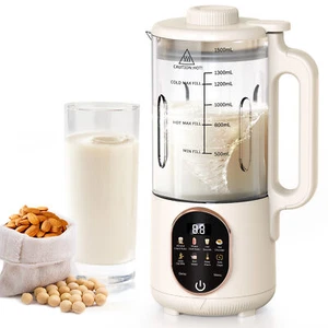 50oz Nut Milk Maker Electric Bean Nut Milk Machine with Delay Start Keep Warm - Picture 1 of 11