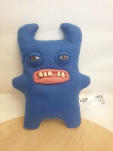 9" Fuggler Funny Ugly Monster - SIR HORNS ALOT - Blue Soft Plush Toy Pink Mouth - Picture 1 of 12