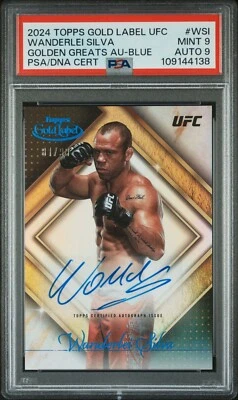 2024 Topps Gold Label UFC Wanderlei Silva Golden Greats Auto Blue #/99 - Image 1 of 2