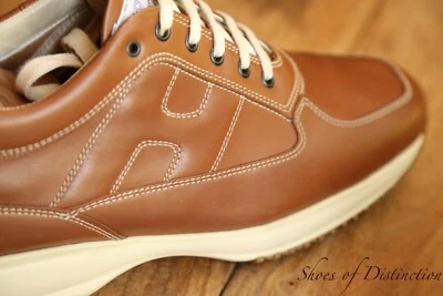 Tod’s Hogan Zapatillas Deportivas de Cuero Marrón Tostado Zapatos para Hombre UK 10.5 US 11.5 Foto 1 de 4