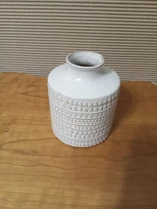 Keramik Kunstdekor kleine Vase Keramik Farbe beige. - Bild 1 von 6