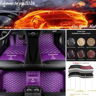 For Chevrolet Monte Carlo 2000-2025 Car Floor Mats Luxury Carpets Front & Rear - Imagem 1 de 4