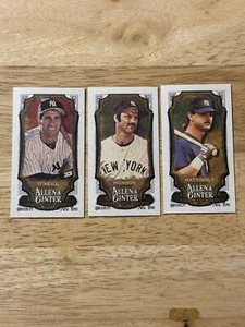 Mini base Topps Allen & Ginter 2024 Paul O'Neill, Thurmon Munson, Don Mattingly - Imagen 1 de 2