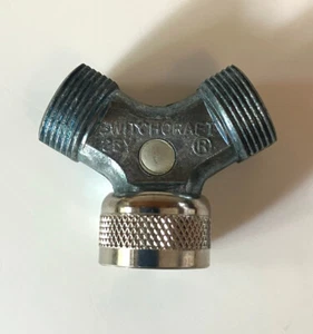 Paar Vintage Switchcraft 25Y 1 Buchse auf 2 Stecker Mikrofonadapter - Neu aus altem Lagerbestand! - Bild 1 von 4
