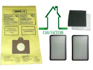 Kenmore Canister Aspiradora 50558 5055 C 11 Bolsas + 2 EF1 y 2 CF1 Paquete de Filtros - Imagen 1 de 4