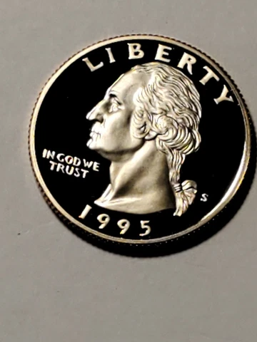 1995 S Washington Quarter Proof from U. S. Mint Proof Set C1 Cover