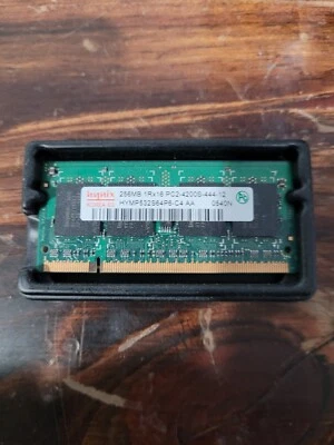 Hynix 256MB Laptop Memory 1Rx16 PC2-4200S-444-12 HYMP532S64P6-C4 - Image 1 of 2