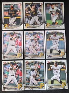 2025 BOWMAN Chrome + Paper Prospects Team Set BCP Pittsburgh Pirates Paul Skenes - Foto 1 di 3
