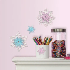Roommates - DISNEY Frozen Schneeflocken - Wandtattoo Wandsticker Wandilder - Bild 1 von 2