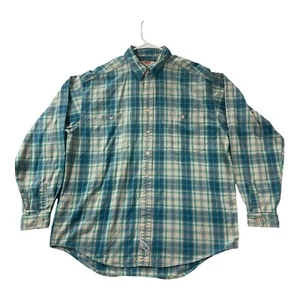 Vintage Levis Button Up Hemd Herren Large blau kariert langarm 90er - Bild 1 von 15