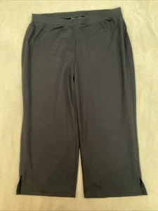 Avenue Stretch Pants 14/16 Black Casual Crops - Picture 1 of 4